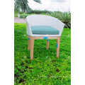 Elegant Design Synthetic Resin Rattan Dining Chair Wicker Furniture